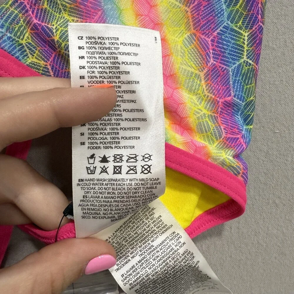 Arena Rule Breaker Bikini Top Womens XL Triangle Swimwear Polyester